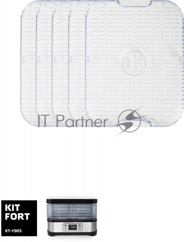 Сушка для фруктов и овощей Kitfort КТ-1903 5под. 250Вт черный