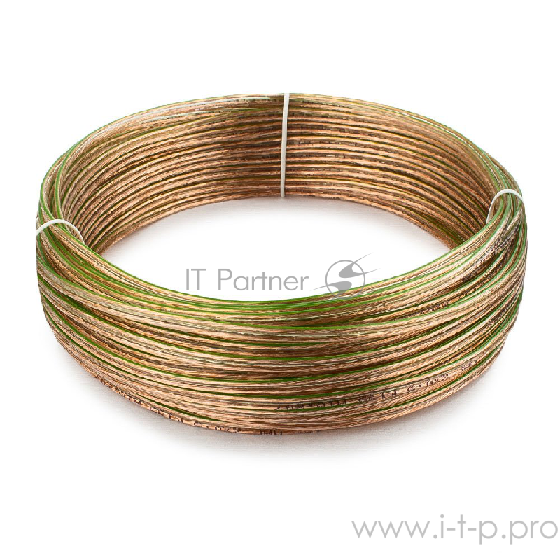 Акустический кабель Cablexpert CC-TC2x0,5-20M, прозрачный, 20 м, бухта