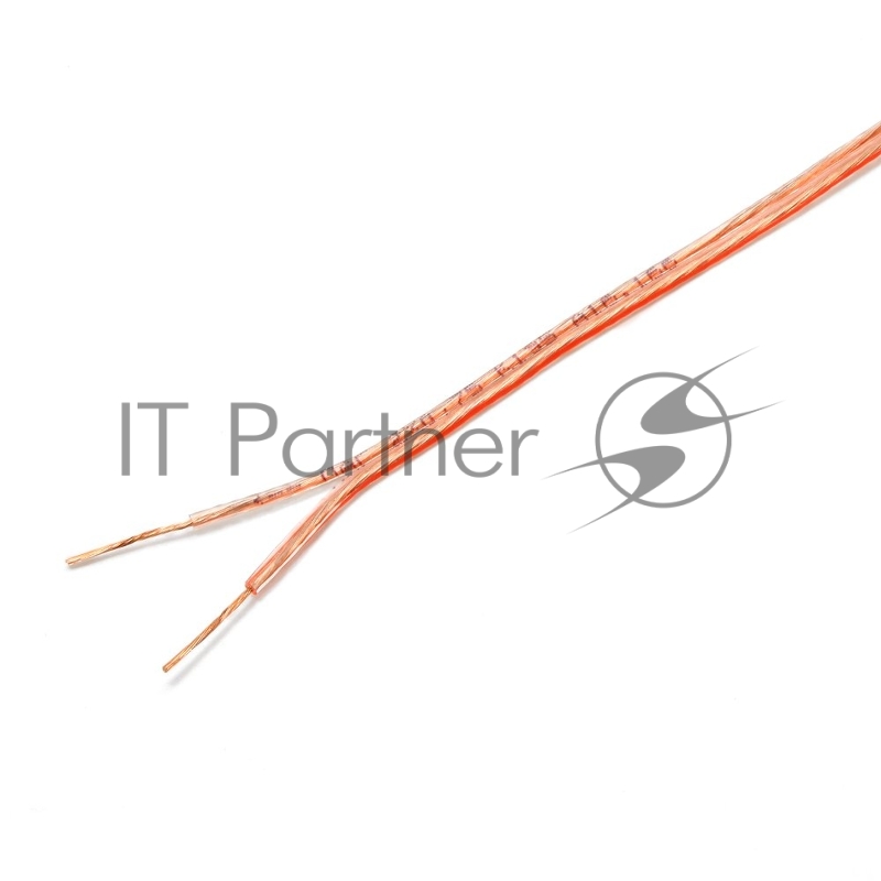 Акустический кабель Cablexpert CC-TC2x0,75-15M, прозрачный, 15 м, бухта