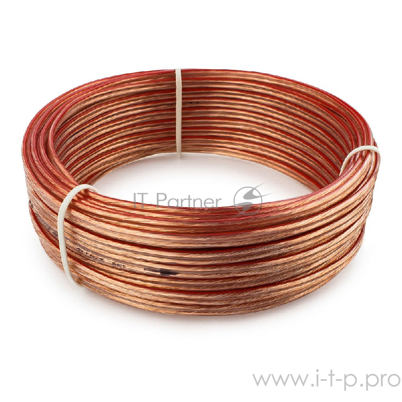 Акустический кабель Cablexpert CC-TC2x0,75-15M, прозрачный, 15 м, бухта