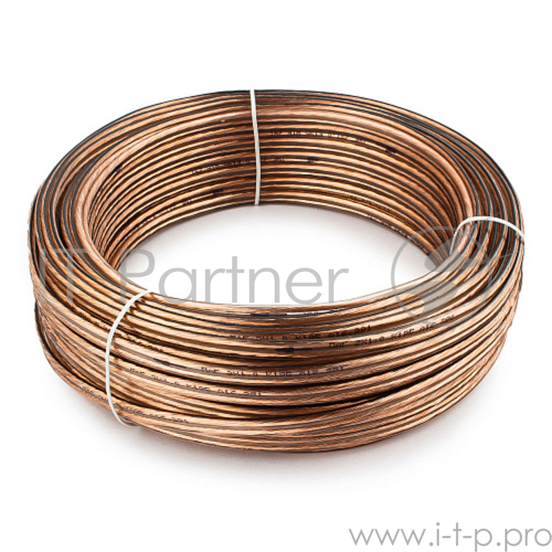 Акустический кабель Cablexpert CC-TC2x1,0-30M, прозрачный, 30 м, бухта