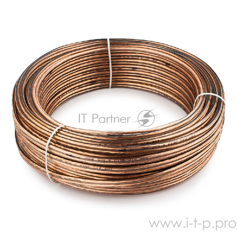 Акустический кабель Cablexpert CC-TC2x1,0-30M, прозрачный, 30 м, бухта