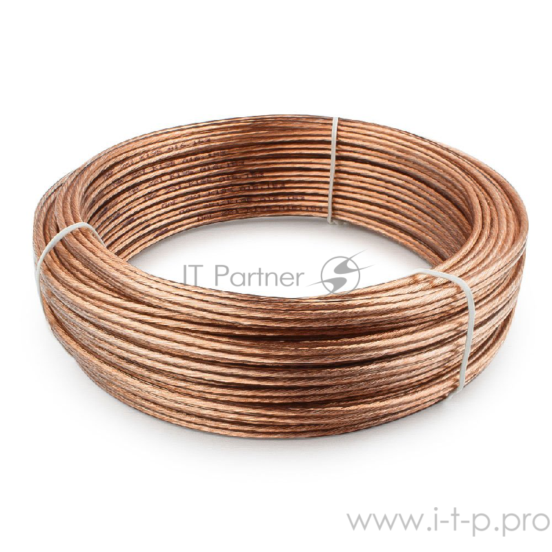 Акустический кабель Cablexpert CC-TC2x1,0-20M, прозрачный, 20 м, бухта