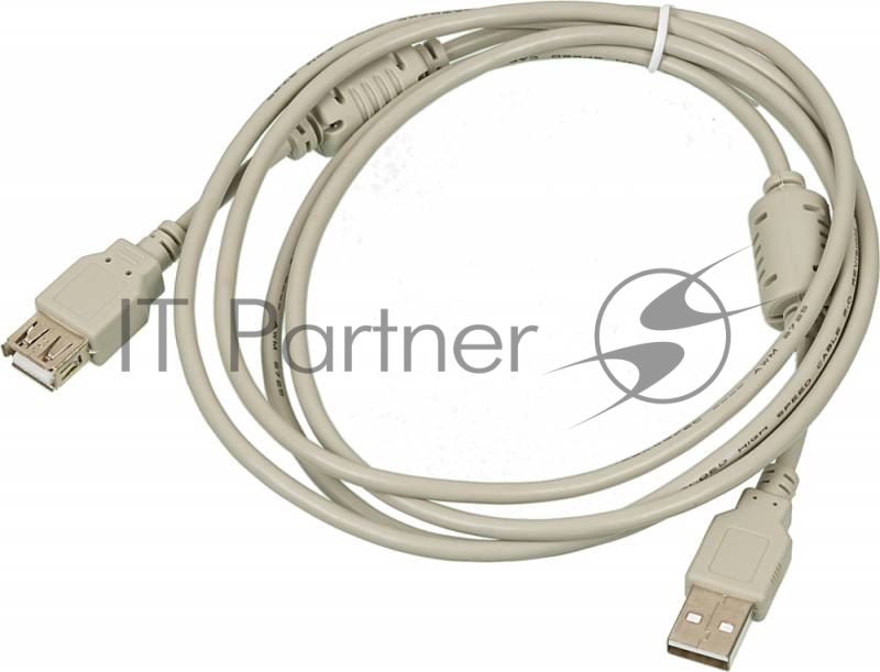 Кабель-удлинитель USB2.0 USB2.0-AM-AF-1.8M-MG USB A (m)/USB A (f) 1.8м феррит.кольца