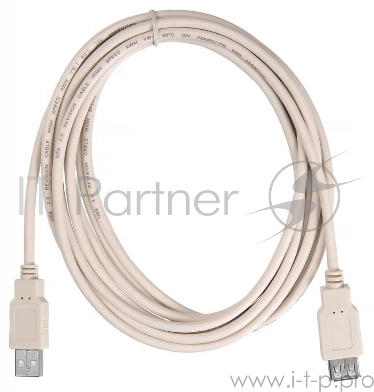 Кабель-удлинитель USB2.0 Buro USB2.0-AM/AF-3 A(m)/A(f) (3м)