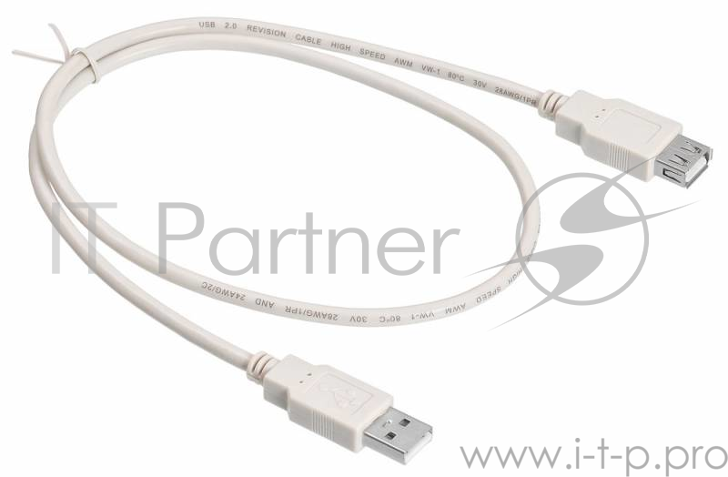 Кабель-удлинитель USB2.0 Buro USB2.0-AM-AF-0,75M USB A (m)/USB A (f) 0.75м