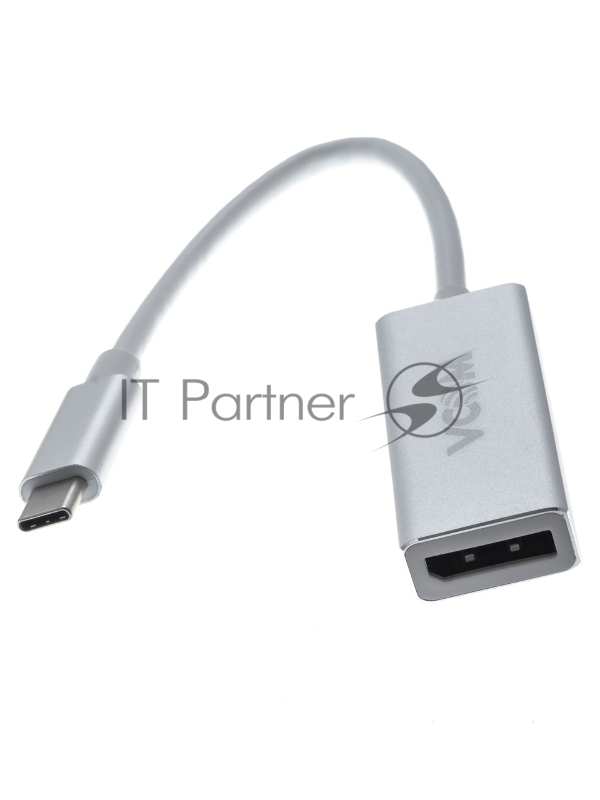 Кабель-адаптер USB 3.1 Type-Cm --) DP(f) 3840x2160@30Hz, 10Gbps , 0,15m VCOM (CU422M)
