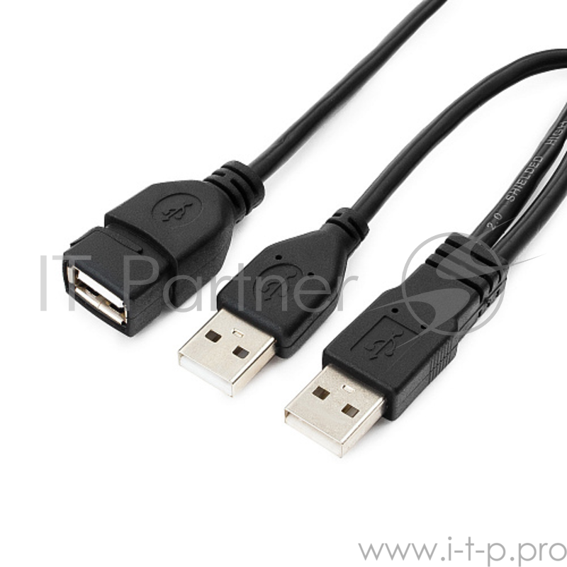 Кабель удлинит. USB2.0 Pro Cablexpert 2xAM/AF, 1.8м, экран, черный, пакет