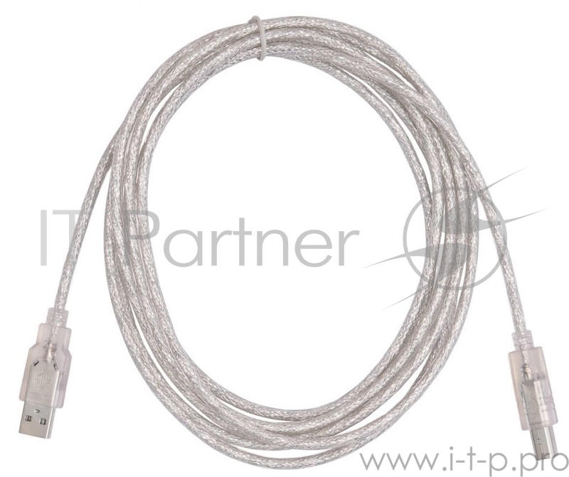 Кабель USB2.0 Buro USB2.0-AM/BM-3-TRANS USB A (m)/USB B (m) 3м