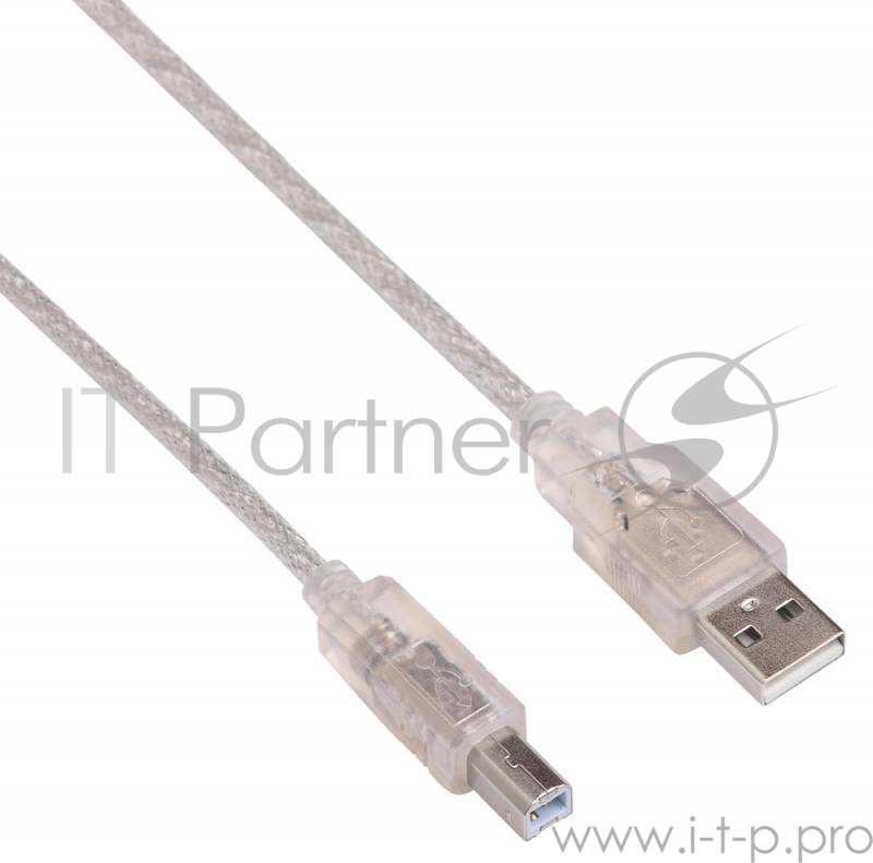 Кабель USB2.0 Buro USB2.0-AM/BM-3-TRANS USB A (m)/USB B (m) 3м