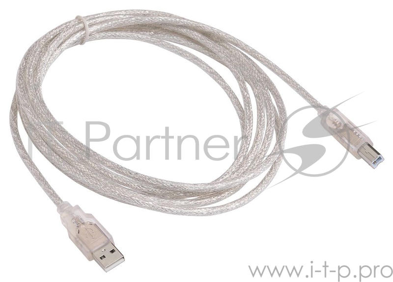 Кабель USB2.0 Buro USB2.0-AM/BM-3-TRANS USB A (m)/USB B (m) 3м