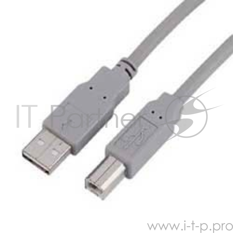 Кабель USB2.0 Hama H-29099 (серый ) USB A (m)/USB B (m) 1.8м