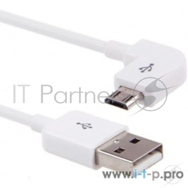 Кабель USB 2.0 Orient MU-215RB, Am -) micro-Bm (5pin) угловой, правый поворот 90гр, 1.5 м, белый