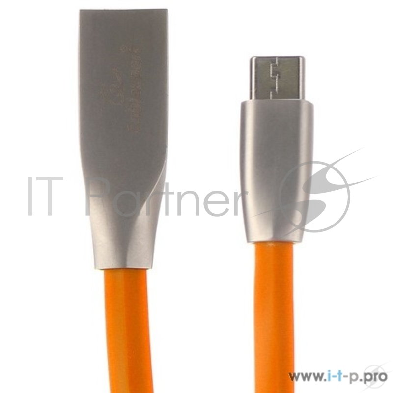 Кабель USB 2.0 Cablexpert, AM/Type-C, серия Gold, длина 1м, оранжевый, блистер