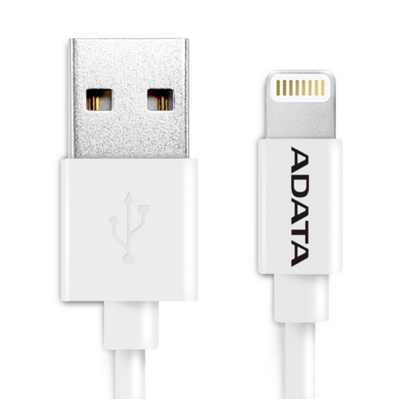 Кабель A-DATA Lightning-USB для зарядки и синхронизации iPhone, iPad, iPod (сертифицирован Apple) 1м
