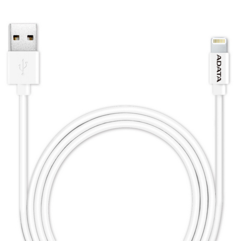 Кабель A-DATA Lightning-USB для зарядки и синхронизации iPhone, iPad, iPod (сертифицирован Apple) 1м