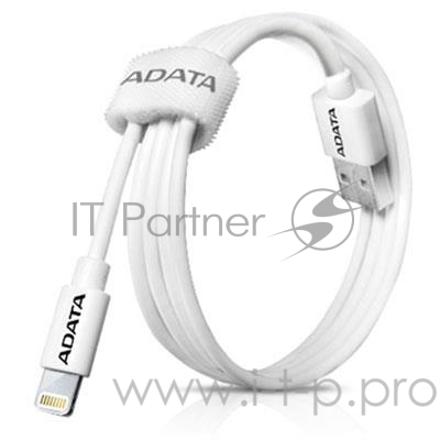 Кабель A-DATA Lightning-USB для зарядки и синхронизации iPhone, iPad, iPod (сертифицирован Apple) 1м