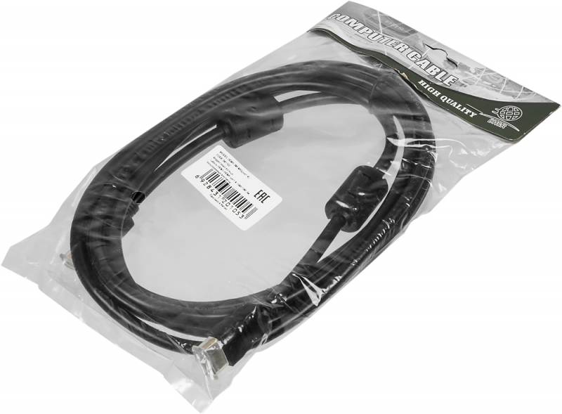 Ферритовые кольца. Кабель HDMI-HDMI ver1.4 19M/19M 3м, позолоченные контакты