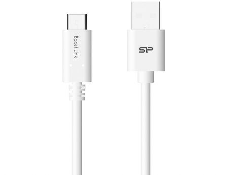 Кабель Silicon Power Type-C-USB для зарядки и синхронизации 1м, пластик, White