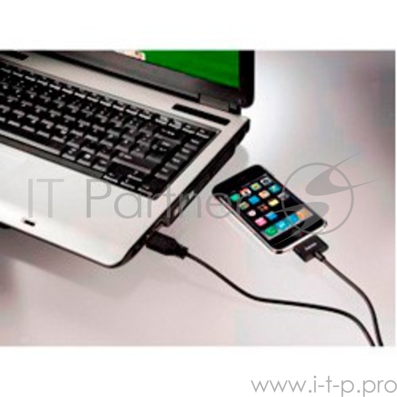 Кабель Hama H-93577 данных для Apple iPhone 3G/3G S/4/4S USB-iPhone 30 pins (m-m) 1.5 м черный