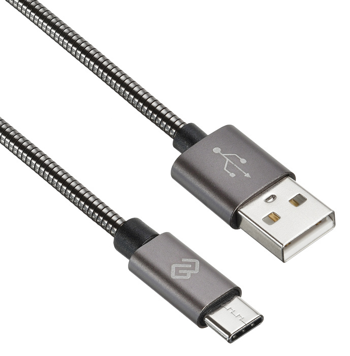 Кабель Digma USB A (m) USB Type-C (m) 0.15м черный
