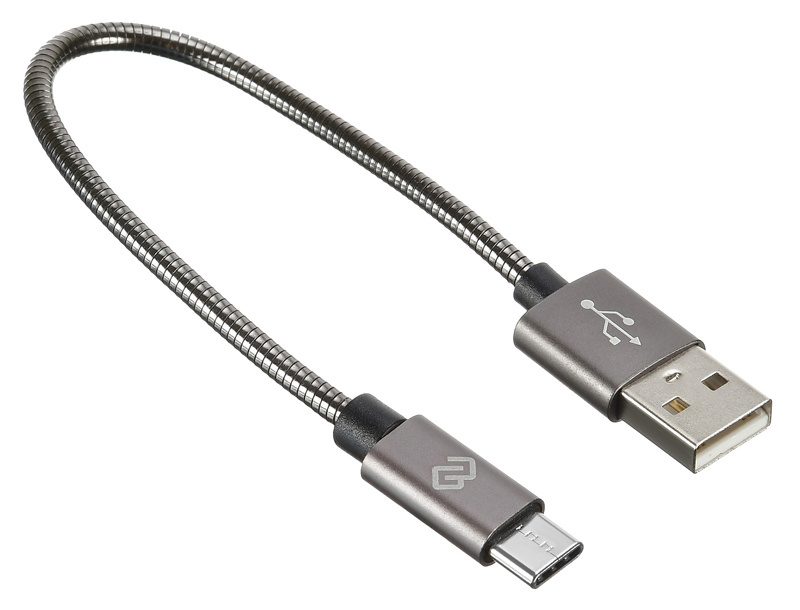 Кабель Digma USB A (m) USB Type-C (m) 0.15м черный