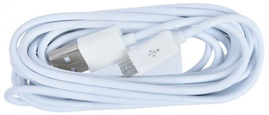 Кабель Gmini GM-DC-200W-3M, USB-microUSB, 3м, белый