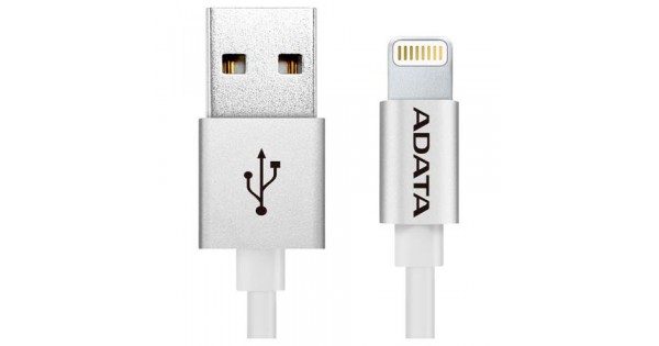 Кабель A-DATA Lightning-USB для зарядки и синхронизации iPhone, iPad, iPod (сертифицирован Apple) 2м