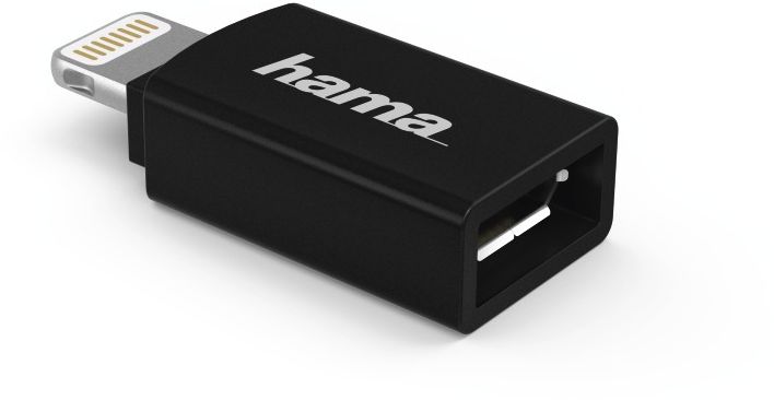 Адаптер Hama H-178400 micro USB (f)-Lightning черный (00178400)