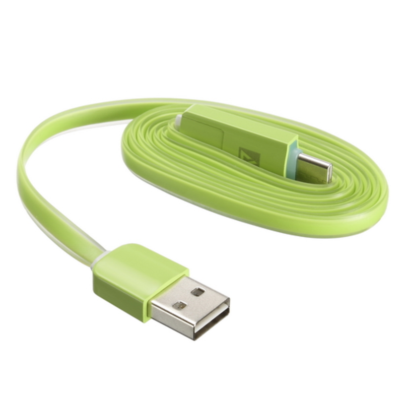 USB кабель ACD-Multi USB-C / MicroUSB ~ USB-A 2в1, TPE, 1м, зеленый (ACD-U914-CMG)