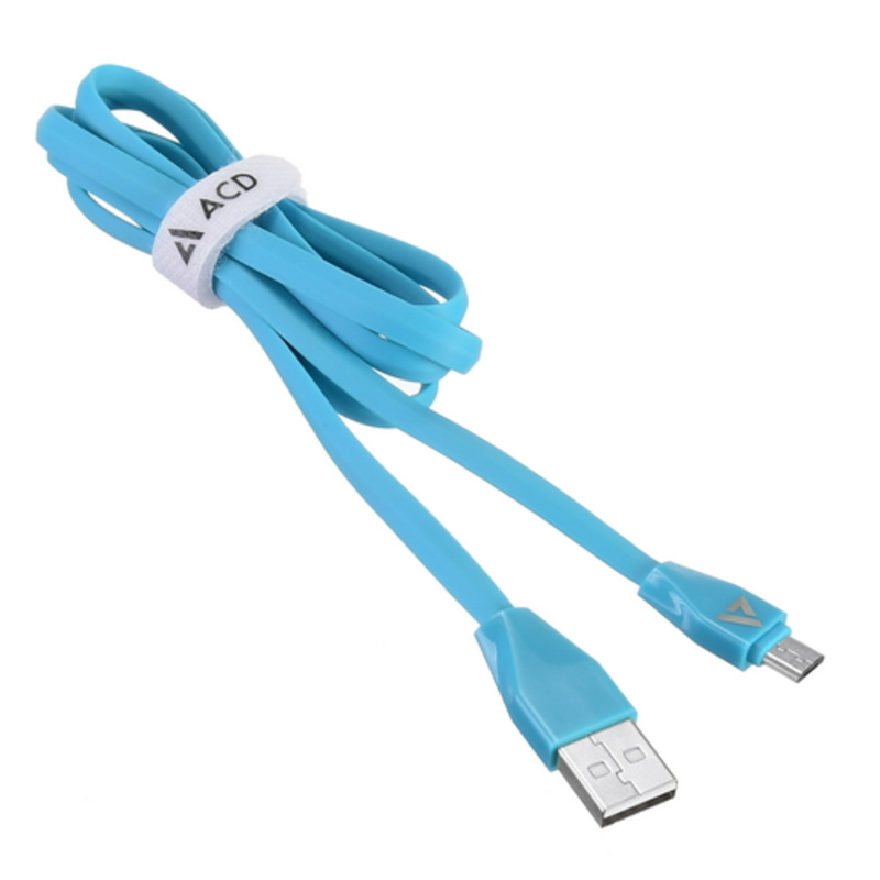 USB кабель ACD-Life MicroUSB ~ USB-A TPE, 1м, синий (ACD-U920-M1L)