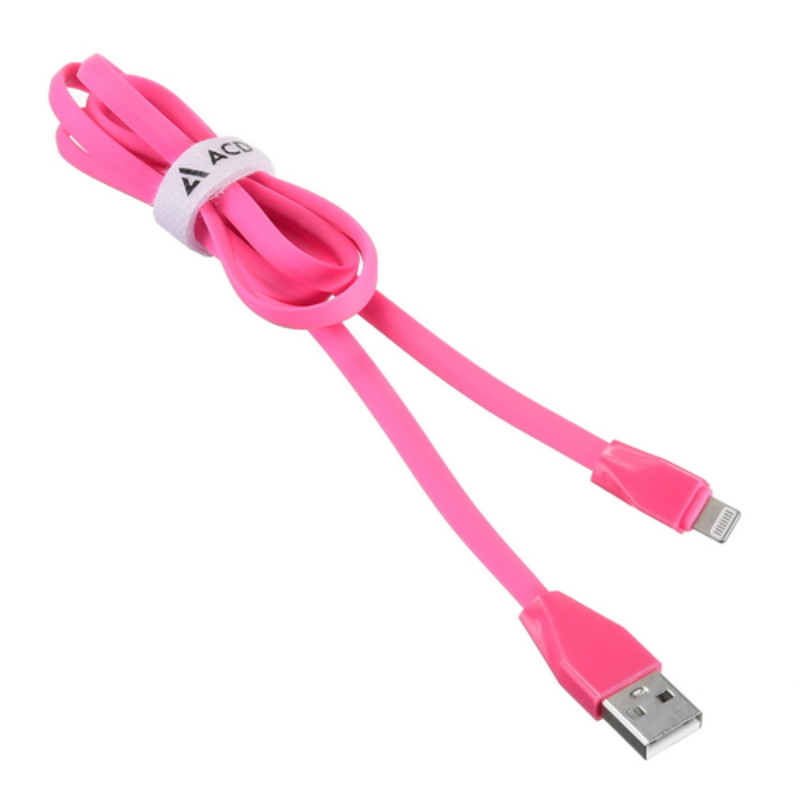 USB кабель ACD-Life Lightning ~ USB-A TPE, 1м, маджента (ACD-U920-P5M)