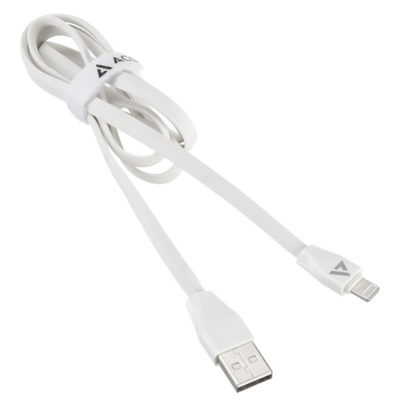 USB кабель ACD-Life Lightning ~ USB-A TPE, 1м, белый (ACD-U920-P5W)