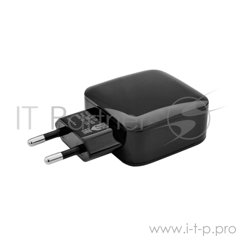 Универсальное зарядное устройство Jet.A UC-S18 от сети 220В (2USB, 3.1А, кабель microUSB), чёрное