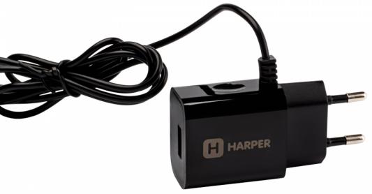 Сетевое зарядное устройство HARPER WCH-5113 BLACK 1xUSB 2.1A + кабель MicroUSB