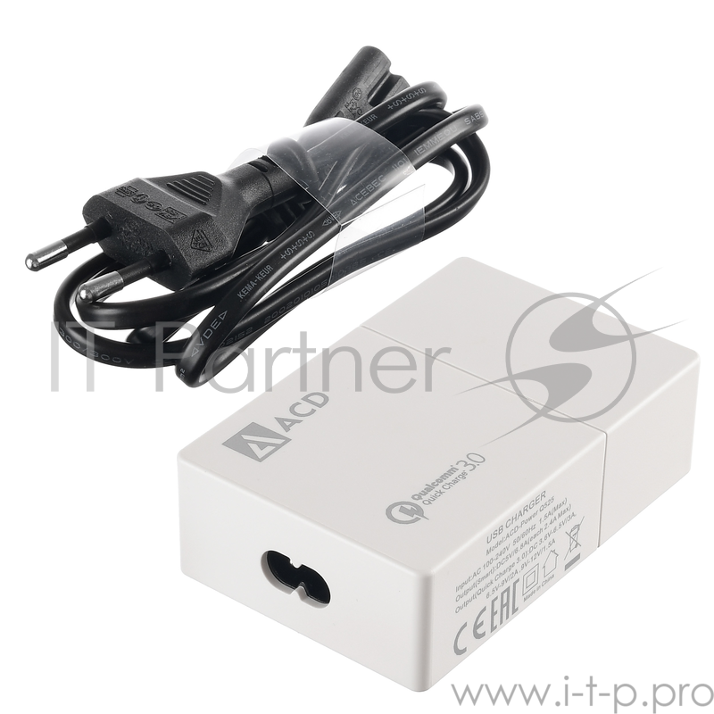 Зарядное устройство СЗУ (ACD-Q525-X3W) 52Вт, 5xUSB 1QC+4Smart, 3.6~12В, 3А RTL {72}
