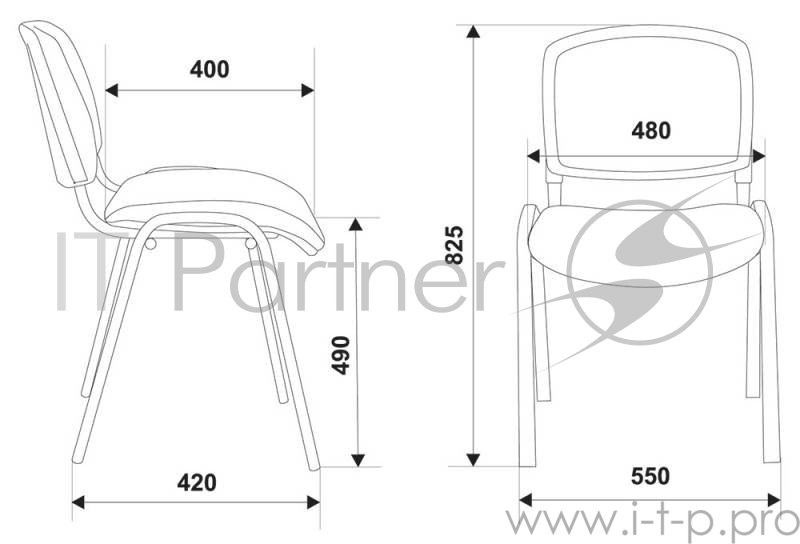 Стул Бюрократ Вики/DG/15-13 спинка сетка темно-серый сиденье темно-серый 15-13