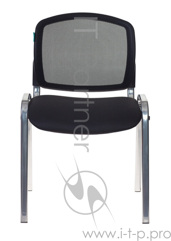 Стул Бюрократ ВИКИ ХРОМ/В/15-21 спинка сетка черный TW-01 15-21
