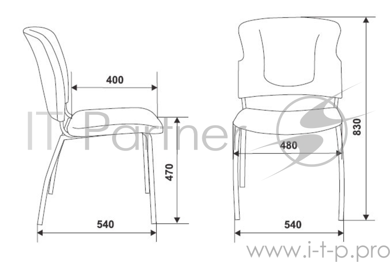 Стул Бюрократ KP-H320SXN/Black спинка динамичная поддержка черный 26-28