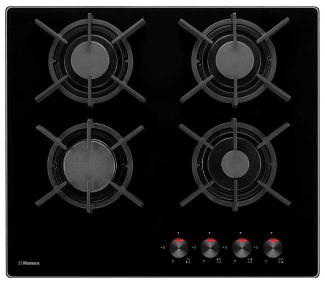 Варочная поверхность газовая Hansa BHKS61038 черный