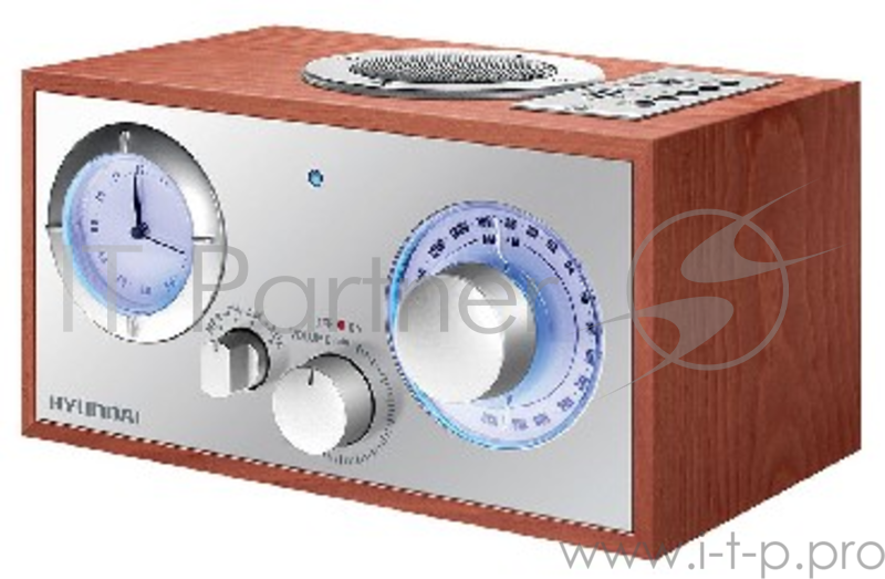 Радиоприемник настольный Hyundai H-SRS220 вишня USB SD/MMC