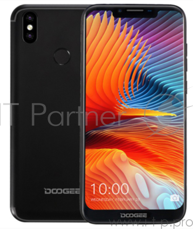 Смартфон Doogee Doogee BL5500lite Black, 6.19'' 19:9 1500х720, 1.5GHz, 4 Core, 2GB RAM, 16GB, up to 64GB flash, 13Mpix+8Mpix/5Mpix, 2 Sim, 2G, 3G, LTE, BT, Wi-Fi, GPS, Micro-USB, 5500mAh, Android 8.1, 180g, 160.8x76.9x10.5