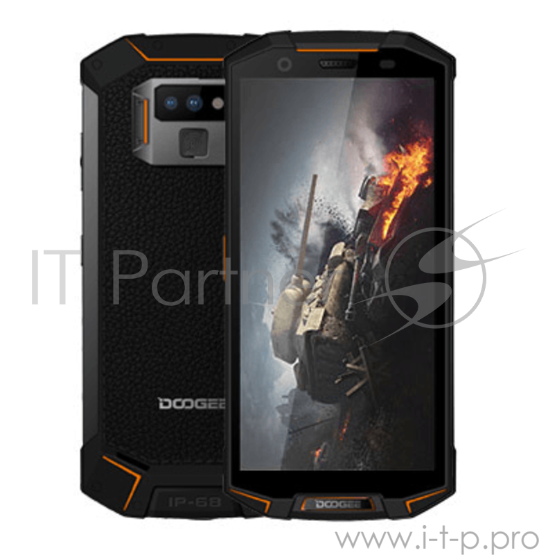Смартфон Doogee Doogee S70 Fire Orange, 5.99'' 18:9 2160x1080, 2.5GHz, 8 Core, 4GB RAM, 64GB, up to 128GB flash, 12Mpix+5Mpix/16Mpix, 2 Sim, 2G, 3G, LTE, BT, Wi-Fi, NFC, GPS, Glonass, Micro-USB, 5500mAh, Android 8.1, 278.3g, 171.8x80.8x13.6, NFC, IP