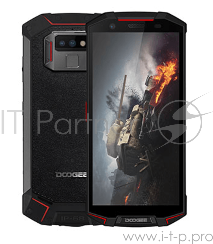 Смартфон Doogee Doogee S70 Imperial Red, 5.99'' 18:9 2160x1080, 2.5GHz, 8 Core, 4GB RAM, 64GB, up to 128GB flash, 12Mpix+5Mpix/16Mpix, 2 Sim, 2G, 3G, LTE, BT, Wi-Fi, NFC, GPS, Glonass, Micro-USB, 5500mAh, Android 8.1, 278.3g, 171.8x80.8x13.6, NFC, I