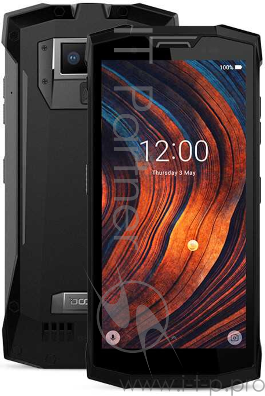 Смартфон Doogee Doogee S80 Mineral Black, 5.99'' 18:9 2160x1080, 2.5GHz, 8 Core, 6GB RAM, 64GB, up to 128GB flash, 12Mpix+5Mpix/16Mpix, 2 Sim, 2G, 3G, LTE, BT, Wi-Fi, NFC, GPS, Micro-USB, 10080mAh, Android 8.1, 398g, 172x82.5x21.2