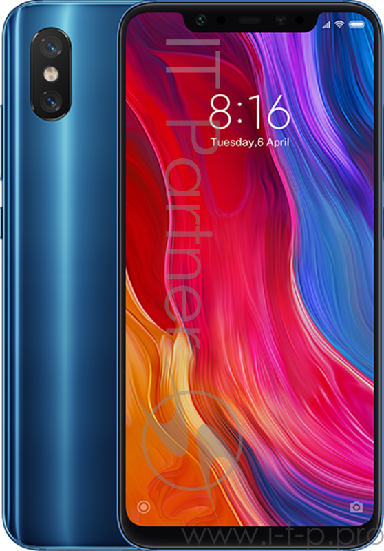 Смартфон Xiaomi Mi 8 Blue (M1803E1A), 6.21