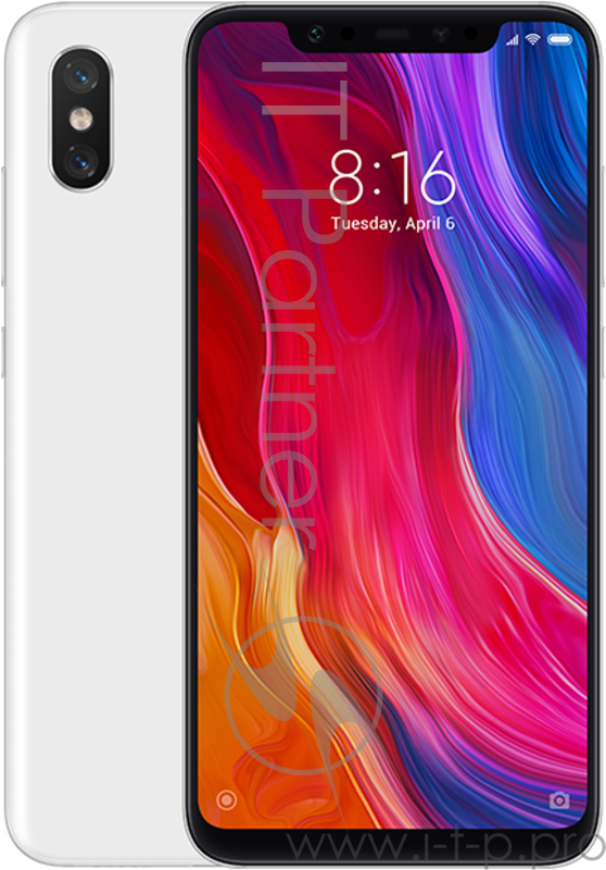 Смартфон Xiaomi Mi 8 White (M1803E1A), 6.21