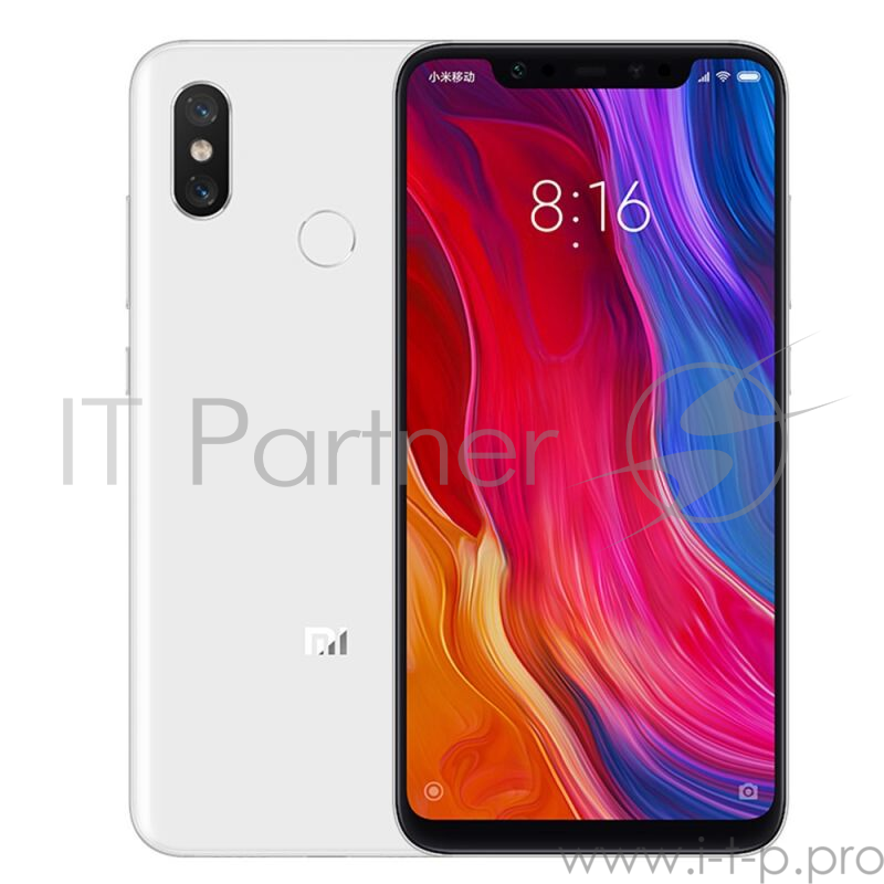 Смартфон Xiaomi Mi 8 White (M1803E1A), 6.21