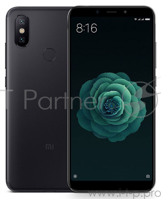 Смартфон Xiaomi Mi A2 Blue (M1804D2SG), 5.99'' 18:9 2160x1080, 2.2GHz+1.8GHz, 8 Core, 4GB RAM, 64GB, 12MPx+20MPx/20Mpix, 2 Sim, 2G, 3G, LTE, BT v5.0, Wi-Fi, GPS / AGPS, GLONASS, Type-C, 3010mAh, Android One, 168g, 158.7x75.4x7.3