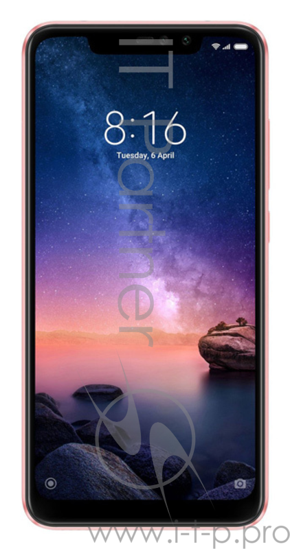 Смартфон Xiaomi Redmi Note 6 Pro 32Gb 3Gb розовое золото моноблок 3G 4G 2Sim 6.26